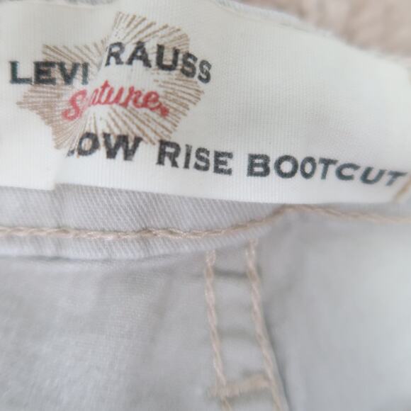 Vintage Y2K Levi's khaki tan low rise bootcut jeans 12 Long - Picture 4 of 6